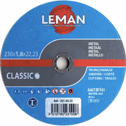 DISQUE TRONCONNAGE METAL 125X1.6X22.23 F41 Idéal pour les tôles et profilés minces. Longue durée de vie. Grande vitesse de co ...