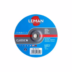 Disque à ébarber métal à moyeu déporté - D. 125 x Al. 22.23 x Ep. 6 mm - LEMAN - 126.00.25 - Disque à ébarber métal à moyeu d ...