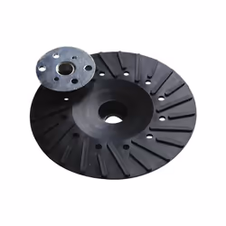 Description générale Plateau caoutchouc ventilé conçu pour des disques fibre de diamètre 125 mm, compatible avec des meuleuse ...
