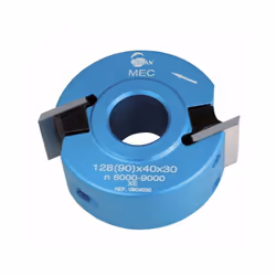 Porte outils Hauteur 40mm Diamètre 90 mm Corps en alliage léger Equipé de 2 fers à feuillurer droit Accepte tous les fers 40m ...