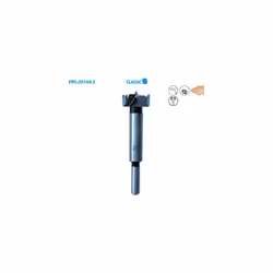Mèche à façonner en acier à fond plat pour bois Classic ø 40 ø Queue 10 Long. 90mm