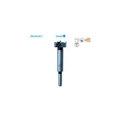 Mèche à façonner en acier à fond plat pour bois Classic ø 40 ø Queue 10 Long. 90mm