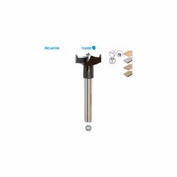 Mèches à façonner carbure à fond plat pour bois Classic ø 30 ø Queue 10 Long. 90mm