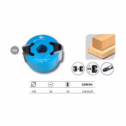 Leman - Porte-outils à profiler diam. 120mm al. 50 Ht. 50mm - 124.50.50 Pour le travail de profilage et moulurage de bois mas ...
