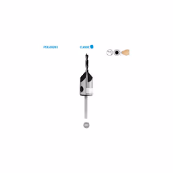 Foret hélicoïdal + Fraisoir HSS bois perçage Classic ø 3 Long. 60 Long. Utile 30mm