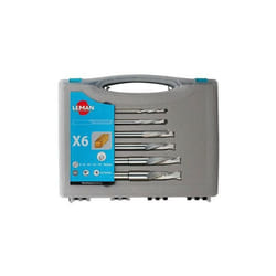 Leman - Coffret 6 Meches à Mortaiser Acier Coupe Helicoidale / Rotation Droite