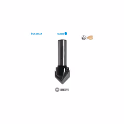 Mèche à rainure en « V » pour bois Classic ø 14 ø Queue 8 Long. Utile 13mm