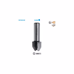 Mèche d'affleureuse combinée Classic ø 12 ø Queue 8 Long. Utile 13mm Angle 22°