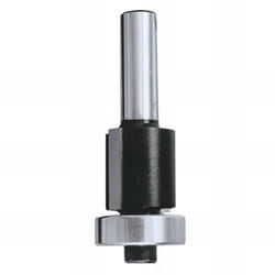 Mèche d'affleureuse droite HM + guide D. 19 mm L.U. 30 mm Q. 6 mm - 4676.700.30 - Leman
