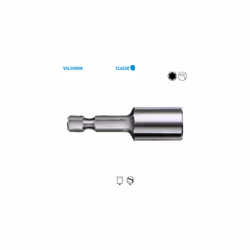 Embout de vissage série 1/4'' - douille 6 PANS Classic 6 Long. 50 Boite de 1