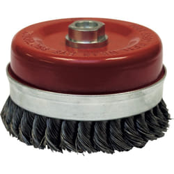 Brosse conique D.65 M14 fil 0.50 acier torsade
