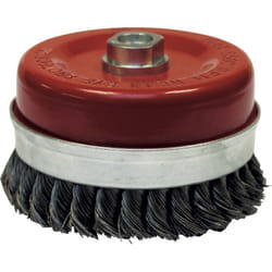 Brosse conique D.100 M14 fil 0.50 acier torsade