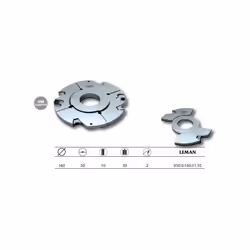 Description générale Ce porte-outils complémentaire de Leman, avec un diamètre de 160 mm et une hauteur de 10 mm, est conçu p ...