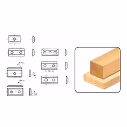 Leman - Lot de 10 plaquettes réversibles au carbure 12x29,5mm Plaquettes réversibles au carbure 35° Coupe : 4 Largeur : 12 mm ...