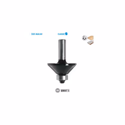 Mèche à chanfreiner + guide Classic ø 45 ø Queue 6 Long. Utile 20mm Angle 45°