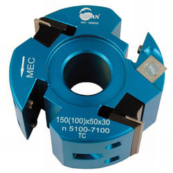 Leman - Porte-outils d. 120 mm Al. 50 mm Ht. 50 mm Z2 et V2 double entraxe : 24 mm et 30 mm - 126.50.50