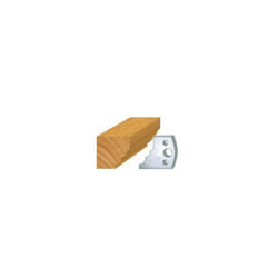 132: Jeu de 2 fers 40mm multi quart de rond pour porte outils 40 et 50mm