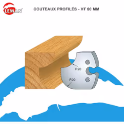 Jeux 2 contre-fers Classic PROFIL N°238 Haut. 48 Ep. 5,3mm