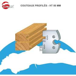 Leman - Jeux 2 contre-fers Classic profil N°201 Haut. 48 Ep. 5,3mm