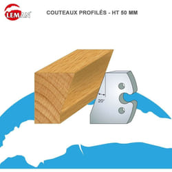 Jeux 2 contre-fers Classic profil N°230 Haut. 48 Ep. 5,3mm