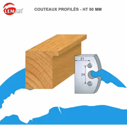 Jeux 2 contre-fers Classic PROFIL N°200 Haut. 48 Ep. 5,3mm