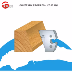 Jeux 2 contre-fers Classic PROFIL N°259 Haut. 48 Ep. 5,3mm