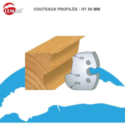 Jeux 2 contre-fers Classic profil N°225,3mm Haut. 48 Ep. 5,3mm