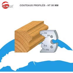 Jeux 2 contre-fers Classic PROFIL N°244 Haut. 48 Ep. 5,3mm