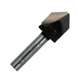 Mèche à plier en "v" pour "alucobond" 90° D.20 x 3 mm queue 8 mm - Leman