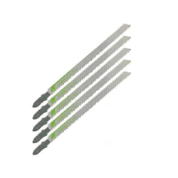 5 lames de scie sauteuse CV - Lu. 110 mm pas 4 mm - coupe fine pour bois - LEMAN - 7005.05