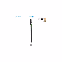 5 lames de scie sauteuse CV - Lu. 75 mm pas 4 mm - chantournage pour bois - LEMAN - 7012.05