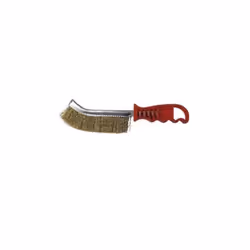 BROSSE MANUELLE DEMI-LUNE 265X140X25 FIL 0.30 ACIER LAITONNÉ Contenu du colis : 1 brosse manuelle demi-lune