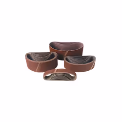 3 bandes sans fin corindon - 75 x 610 mm Gr. 40 - pour bois et métal - LEMAN - 75610.01 - 3 bandes sans fin corindon 75 x 610 ...