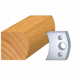 Jeu de 2 fers Hauteur 40mm Entr'axe 24mm Epaisseur 4mm Main courante Fers réaffutables Se monte sur porte outils 40 et 50mm e ...