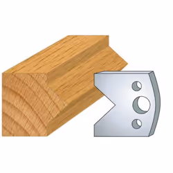 Jeu de 2 fers Hauteur 40mm Entr'axe 24mm Epaisseur 4mm Enture mâle Fers réaffutables Se monte sur porte outils 40 et 50mm ent ...