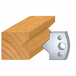Jeu de 2 fers Hauteur 40mm Entr'axe 24mm Epaisseur 4mm Enture femelle Fers réaffutables Se monte sur porte outils 40 et 50mm ...
