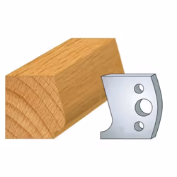 Jeu de 2 fers Hauteur 40mm Entr'axe 24mm Epaisseur 4mm Main courante Fers réaffutables Se monte sur porte outils 40 et 50mm e ...