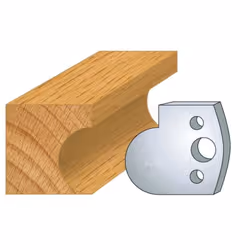 Jeu de 2 fers Hauteur 40mm Entr'axe 24mm Epaisseur 4mm Gorge 15mm Fers réaffutables Se monte sur porte outils 40 et 50mm entr ...