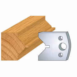 Jeu de 2 fers Hauteur 40mm Entr'axe 24mm Epaisseur 4mm Enture mâle Fers réaffutables Se monte sur porte outils 40 et 50mm ent ...