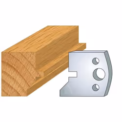 Jeu de 2 fers Hauteur 40mm Entr'axe 24mm Epaisseur 4mm Languette chanfrein Fers réaffutables Se monte sur porte outils 40 et  ...