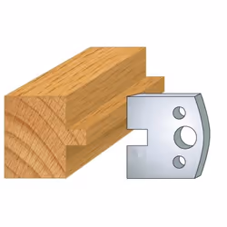 Jeu de 2 fers Hauteur 40mm Entr'axe 24mm Epaisseur 4mm Languette 8mm Fers réaffutables Se monte sur porte outils 40 et 50mm e ...