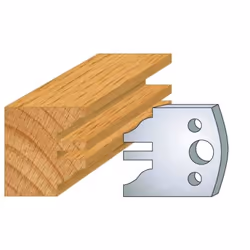 Jeu de 2 fers Hauteur 40mm Entr'axe 24mm Epaisseur 4mm Profil et contre-profil Fers réaffutables Se monte sur porte outils 40 ...