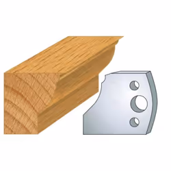 Jeu de 2 fers Hauteur 40mm Entr'axe 24mm Epaisseur 4mm Pied de table Fers réaffutables Se monte sur porte outils 40 et 50mm e ...