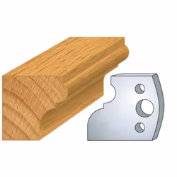 Jeu de 2 fers Hauteur 40mm Entr'axe 24mm Epaisseur 4mm Corniche Fers réaffutables Se monte sur porte outils 40 et 50mm entr'a ...