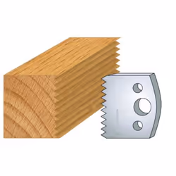 Jeu de 2 fers Hauteur 40mm Entr'axe 24mm Epaisseur 4mm Enture 4mm Fers réaffutables Se monte sur porte outils 40 et 50mm entr ...