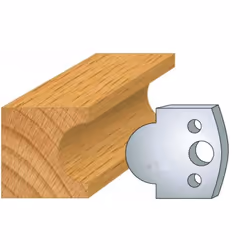 Jeu de 2 fers Hauteur 40mm Entr'axe 24mm Epaisseur 4mm Gueule de loup Fers réaffutables Se monte sur porte outils 40 et 50mm ...