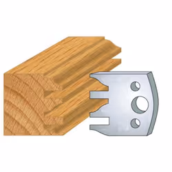 Jeu de 2 fers Hauteur 40mm Entr'axe 24mm Epaisseur 4mm Profil et contre profil Fers réaffutables Se monte sur porte outils 40 ...