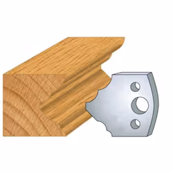 Jeu de 2 fers Hauteur 40mm Entr'axe 24mm Epaisseur 4mm Multi quart de rond Fers réaffutables Se monte sur porte outils 40 et  ...