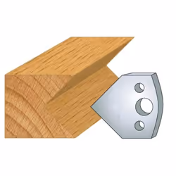 Jeu de 2 fers Hauteur 40mm Entr'axe 24mm Epaisseur 4mm Chanfrein superieur et inférieur Angle environ 45° Fers réaffutables S ...
