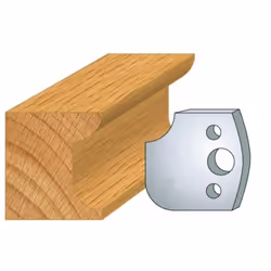 Jeu de 2 fers Hauteur 40mm Entr'axe 24mm Epaisseur 4mm Congé et quart de rond 12mm Fers réaffutables Se monte sur porte outil ...